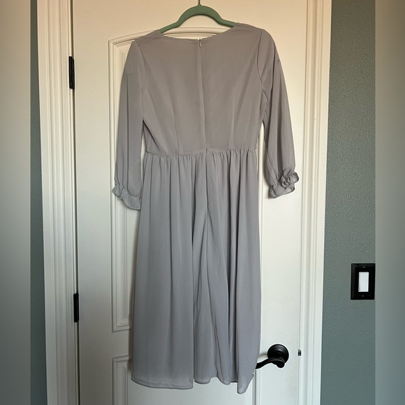 Roolee Light gray/blue-ish knee length dress - Picture 3 of 11